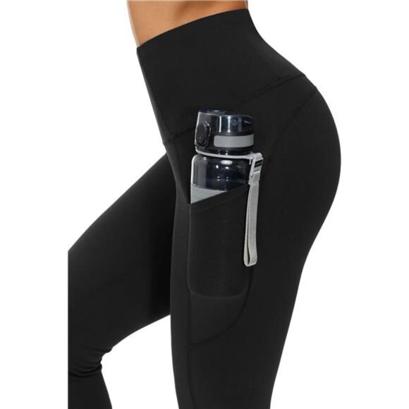 Women's High Waist Yoga Pants – Tummy Control with Pockets for Workout - Picture 6 of 8
